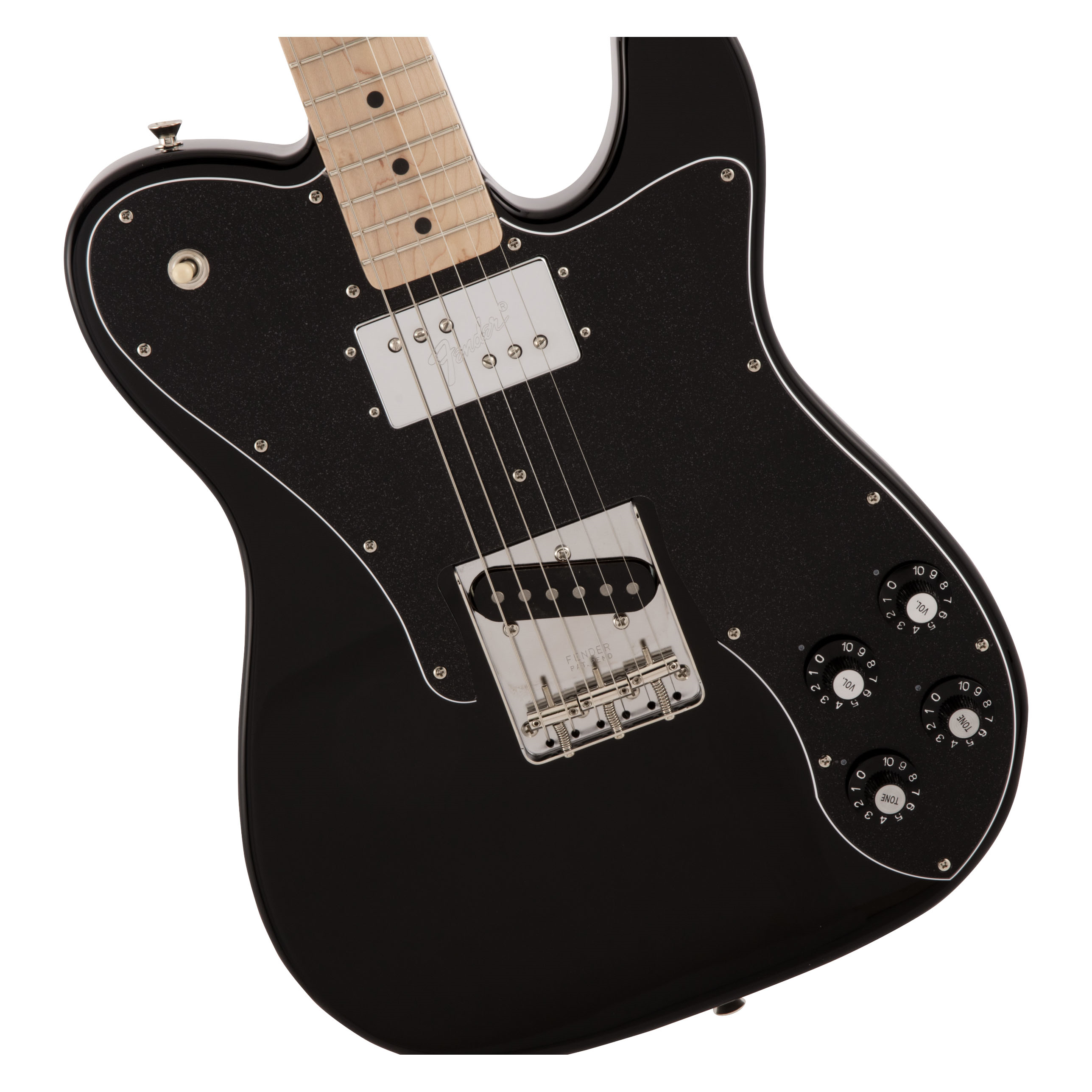 Fender MIJ Traditional 70s Telecaster Custom Electric Guitar w/Maple Fretboard - Black