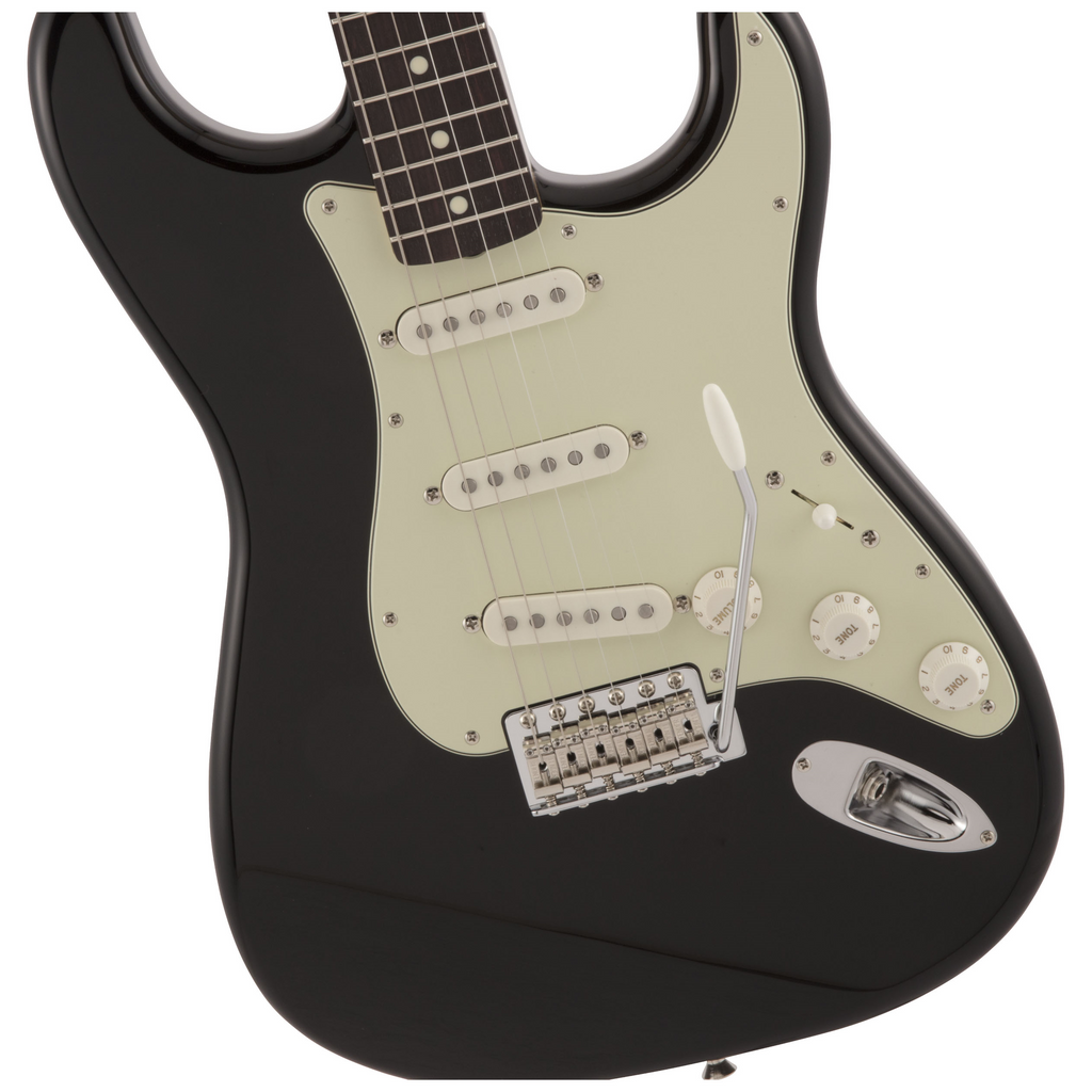 Fender MIJ Traditional 60s Stratocaster Electric Guitar w/Rosewood Fretboard - Black