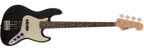 Fender MIJ Traditional 60s Jazz Bass Electric Guitar w/Rosewood Fretboard - Black