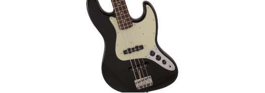 Fender MIJ Traditional 60s Jazz Bass Electric Guitar w/Rosewood Fretboard - Black