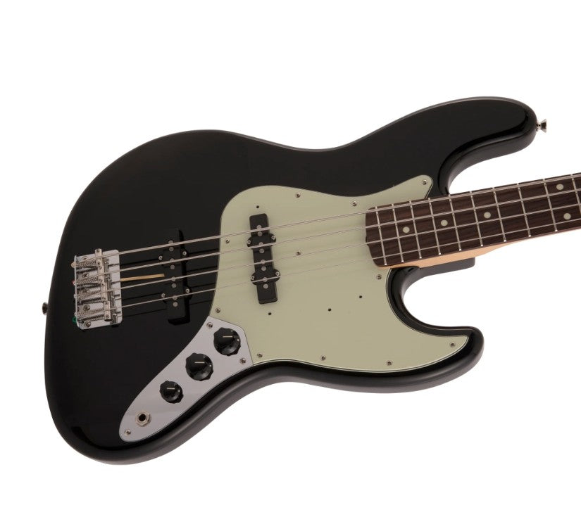 Fender MIJ Traditional 60s Jazz Bass Electric Guitar w/Rosewood Fretboard - Black