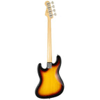 Fender MIJ Traditional 60s Jazz electric guitar with rosewood fretboard in a 3-color burst finish, showcasing its vintage design and craftsmanship.
