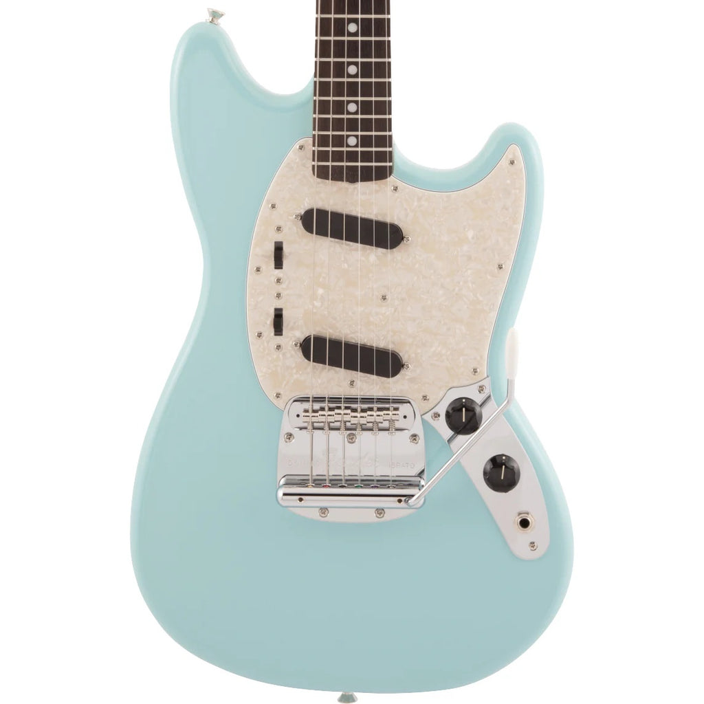 Fender MIJ Traditional 60s Mustang Electric Guitar w/Rosewood Fretboard - Daphne Blue