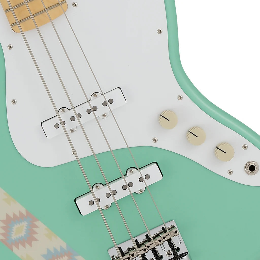 Fender Silent Siren Jazz Bass w/Maple Fretboard - Surf Green