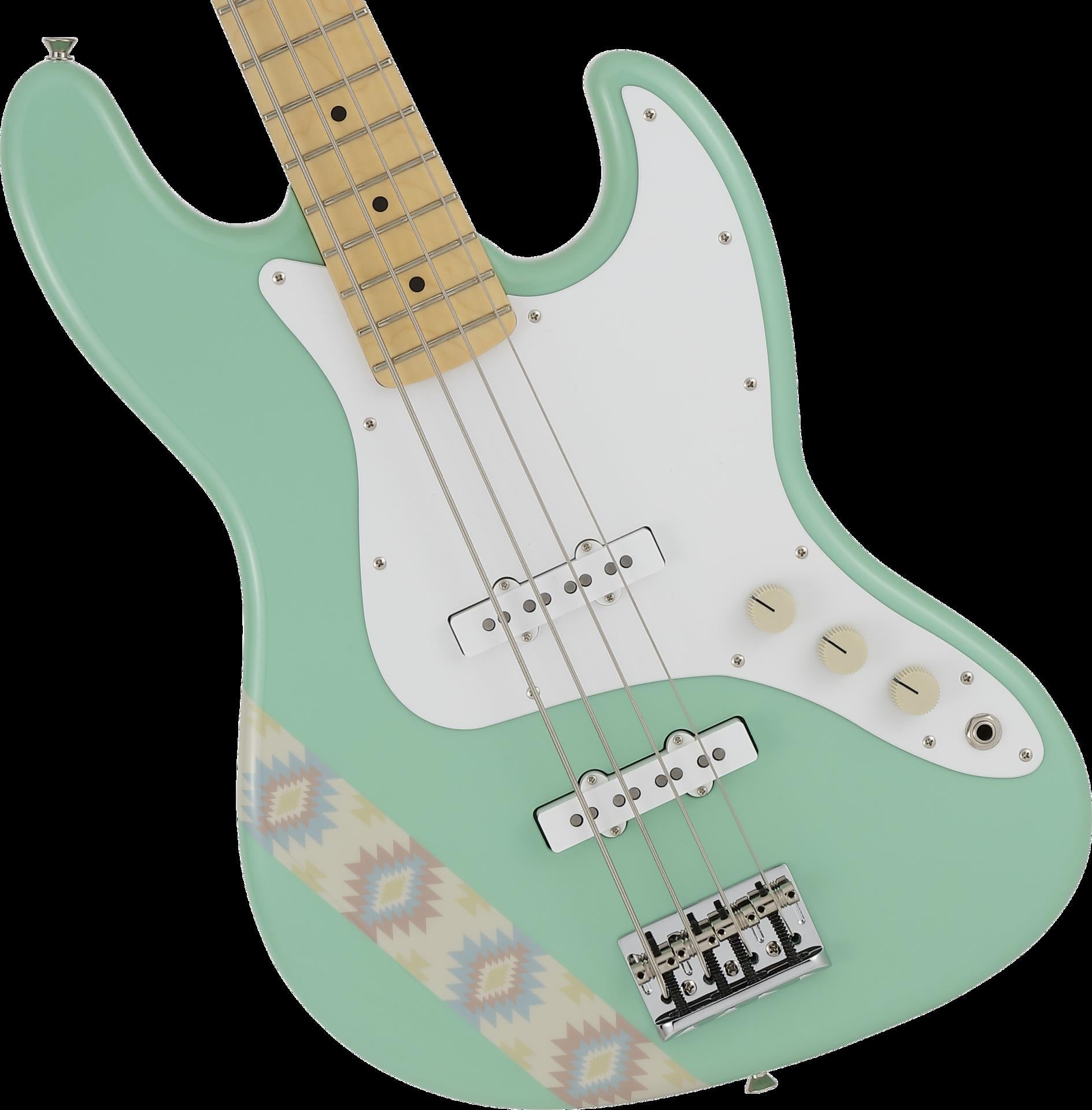 Fender Silent Siren Jazz Bass w/Maple Fretboard - Surf Green