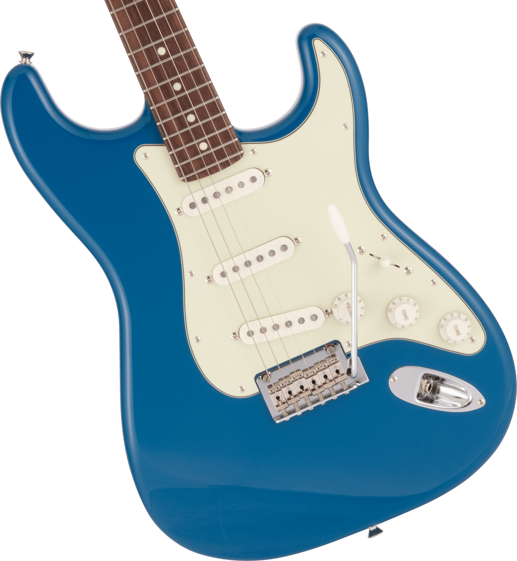 Fender MIJ Hybrid II Stratocaster Electric Guitar w/Rosewood Fretboard - Forest Blue