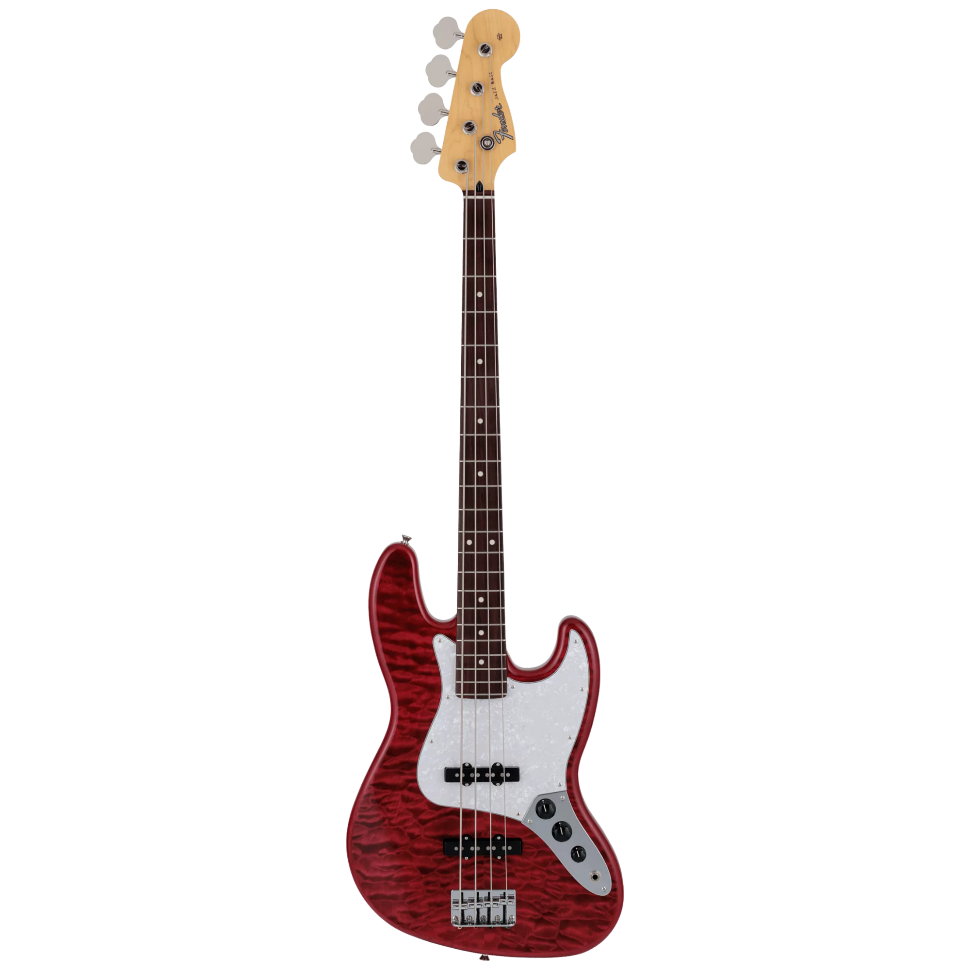 Fender 2024 Collection Made in Japan Hybrid II Jazz Bass w/Rosewood Fretboard - Quilt Red Beryl