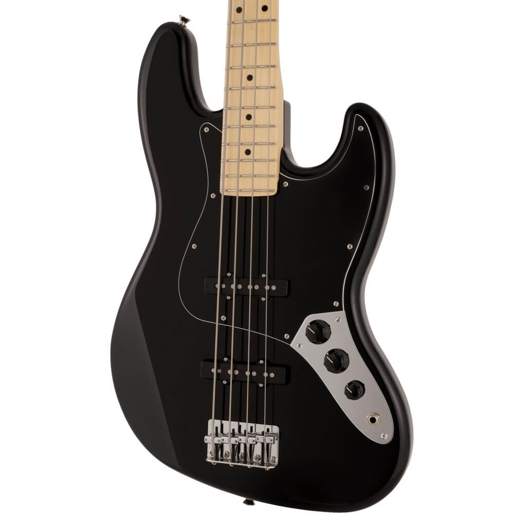 Fender MIJ Hybrid II Jazz Bass w/Maple Fretboard - Black