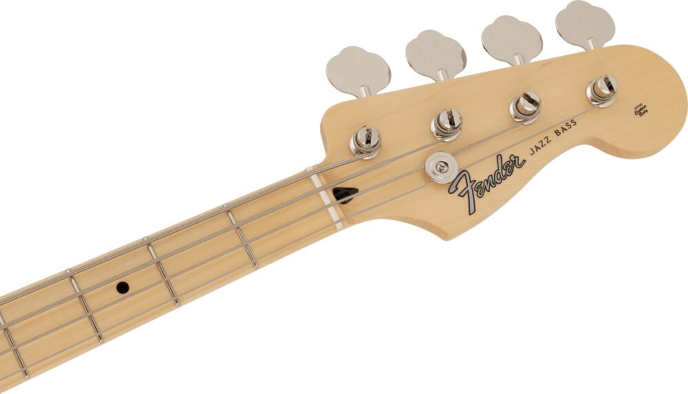 Fender MIJ Hybrid II Jazz Bass w/Maple Fretboard - Black