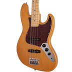 Fender MIJ Hybrid II Jazz Bass Guitar w/Maple Fretboard - Vintage Natural