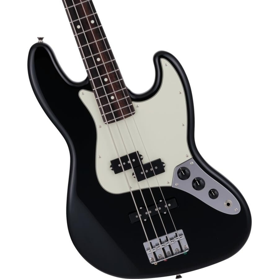Fender 2024 Collection Made in Japan Hybrid II Jazz Bass PJ w/Rosewood Fretboard - Black