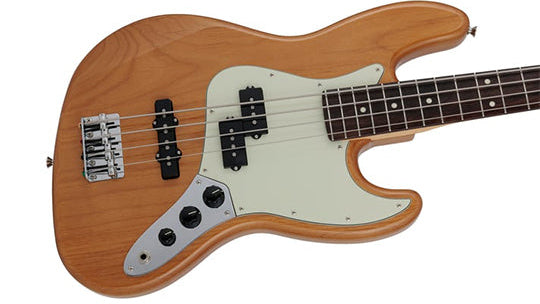 Fender 2024 Collection Made in Japan Hybrid II Jazz Bass PJ w/Rosewood Fretboard - Vintage Natural