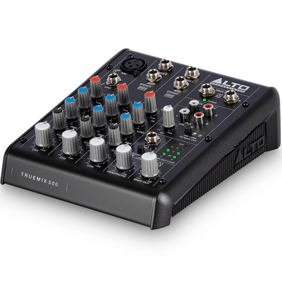 Alto Professional TrueMix 500 5-Channel Analog Mixer with USB Audio Interface