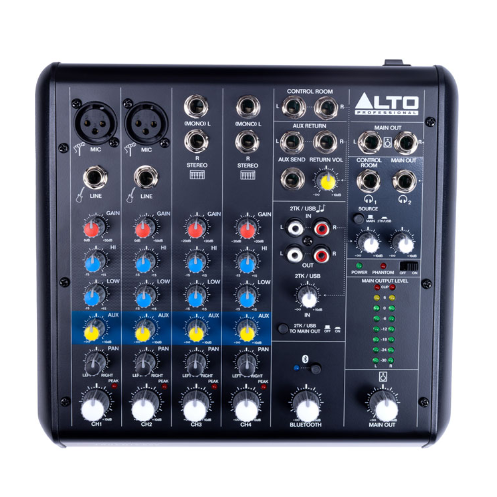 Alto Professional Truemix 600 5-Channel Analogue Mixer w/ USB and Bluetooth