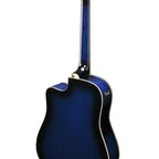 Ibanez PF15ECE Acoustic Guitar - Trans Blue High Gloss