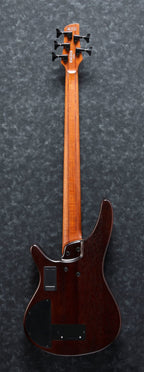 Ibanez SRH505F Electric 5 String Bass - Natural Browned Burst Flat