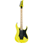 Ibanez Genesis Collection RG550 electric guitar in Desert Sun Yellow with a sleek body and six strings.