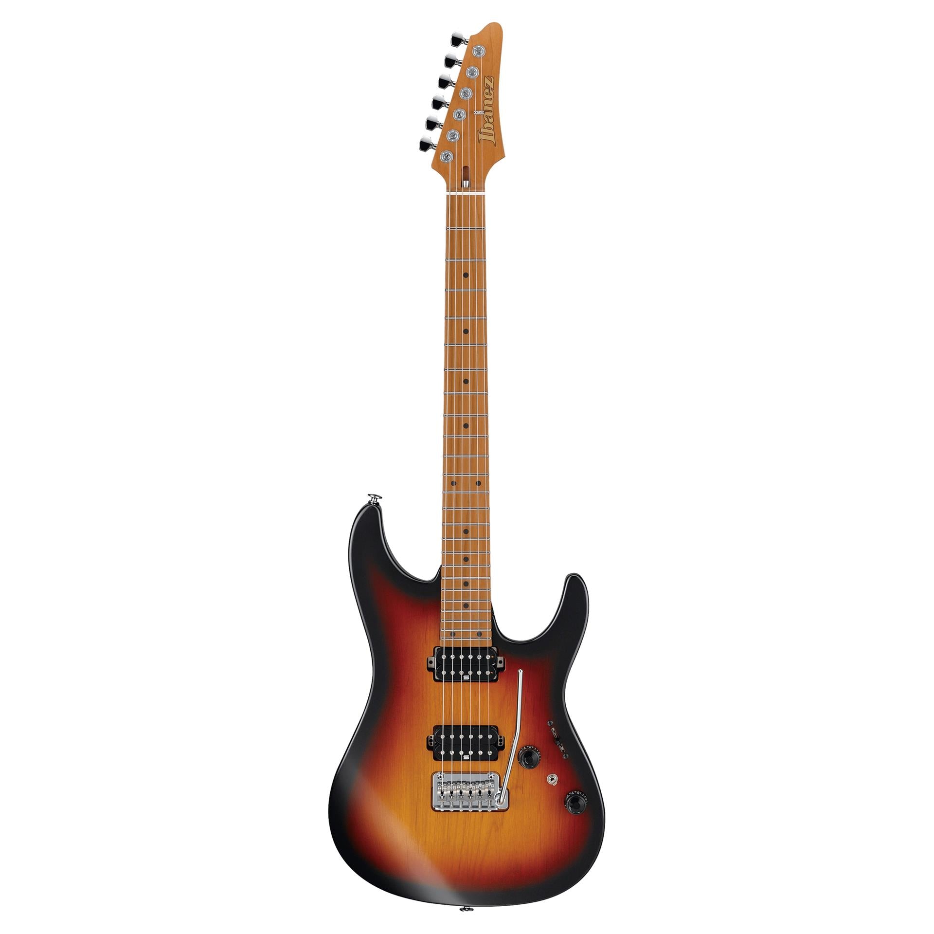 Ibanez AZ2402 Prestige Electric Guitar in Hard Case - Tri Fade Burst Flat