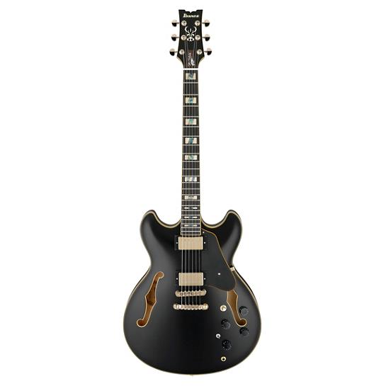 Ibanez JSM20 John Scofield Signature Hollowbody Guitar in Hard Case - Black Low Gloss