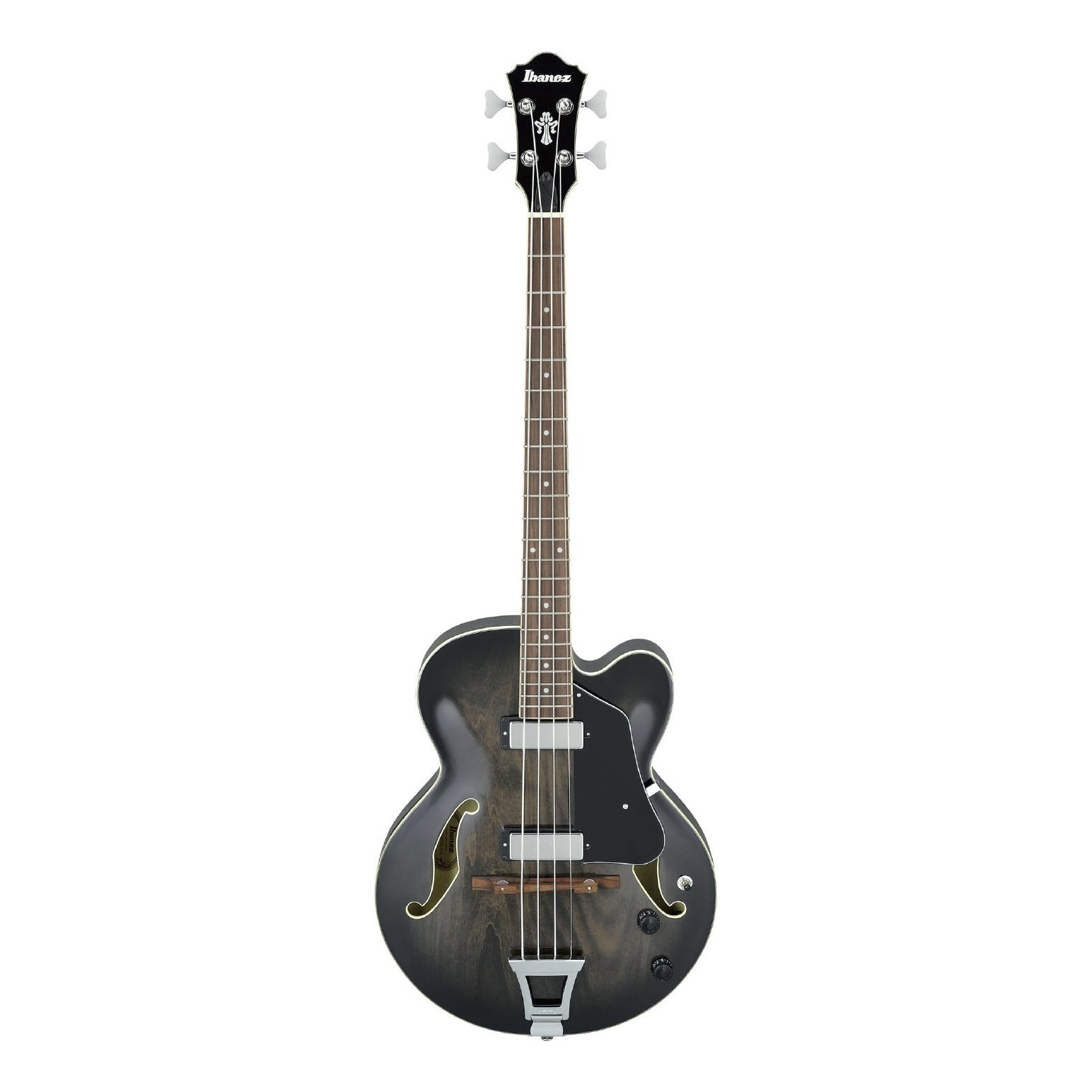 Ibanez AFB200 Artcore Hollowbody 4-String Bass Guitar in Transparent Black Sunburst