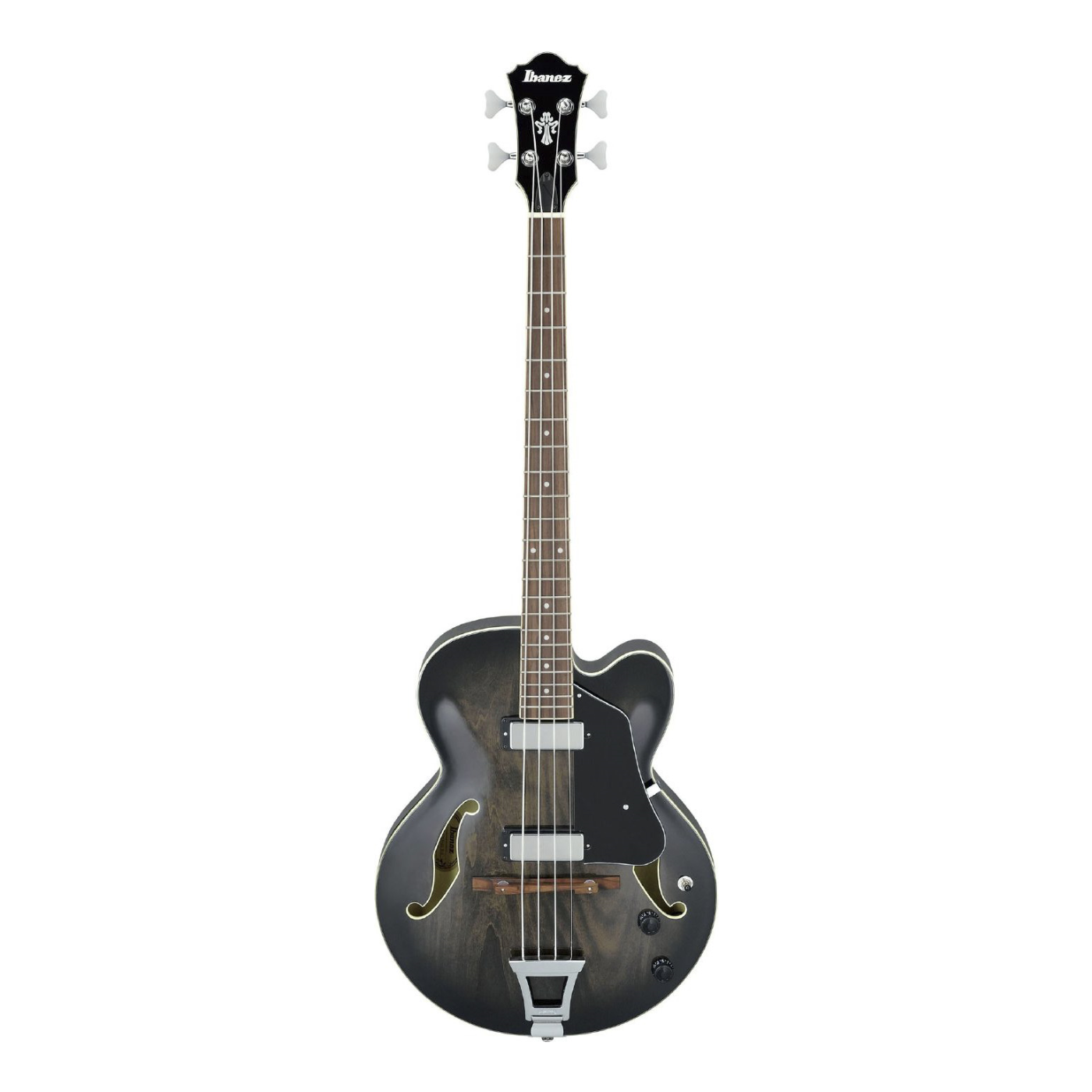 Ibanez AFB200 Artcore Hollowbody 4-String Bass Guitar in Transparent Black Sunburst