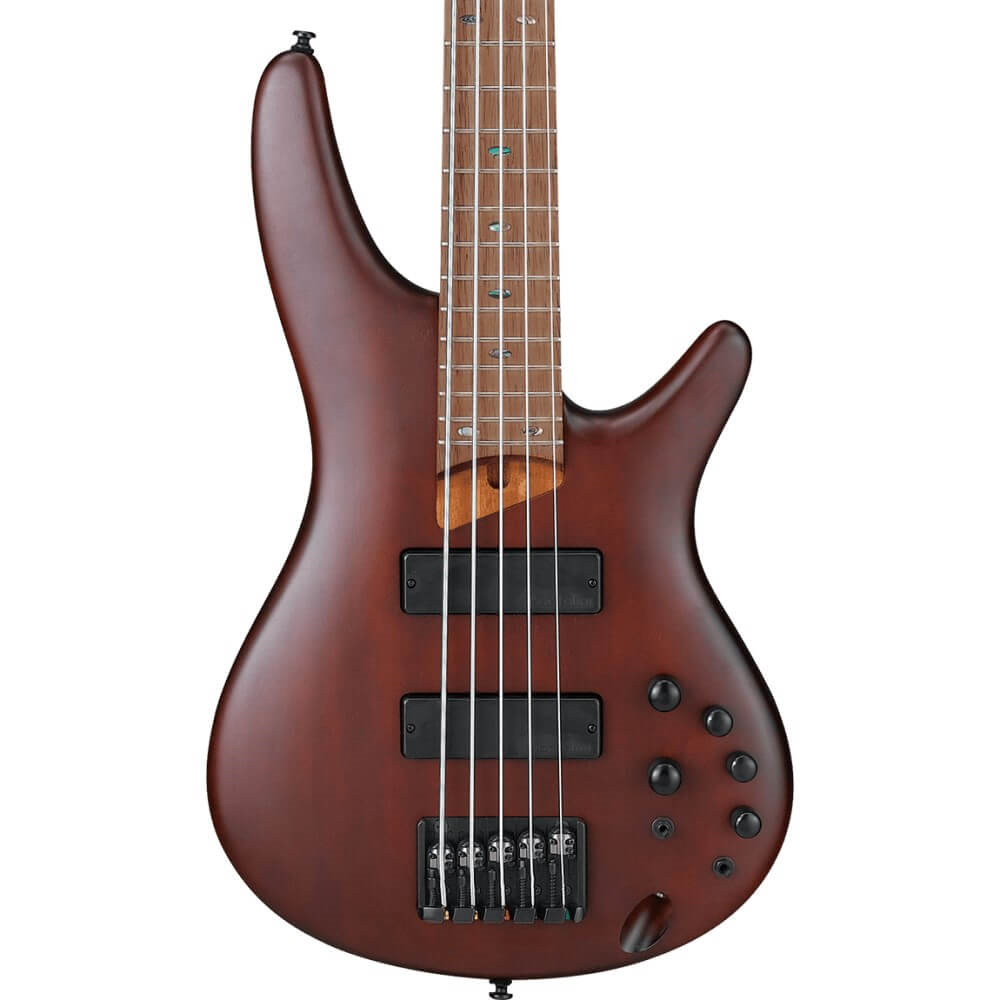 Ibanez Standard SR505E 5-String Bass Guitar with Active EQ - Brown Mahogany