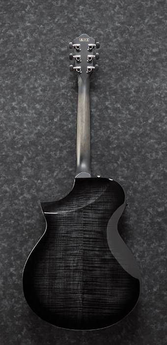 Ibanez AEWC400 Acoustic Guitar in Transparent Black Sunburst High Gloss