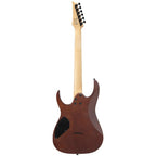 Ibanez RG121DX Gio electric guitar in walnut flat finish with double-cutaway body and six strings.