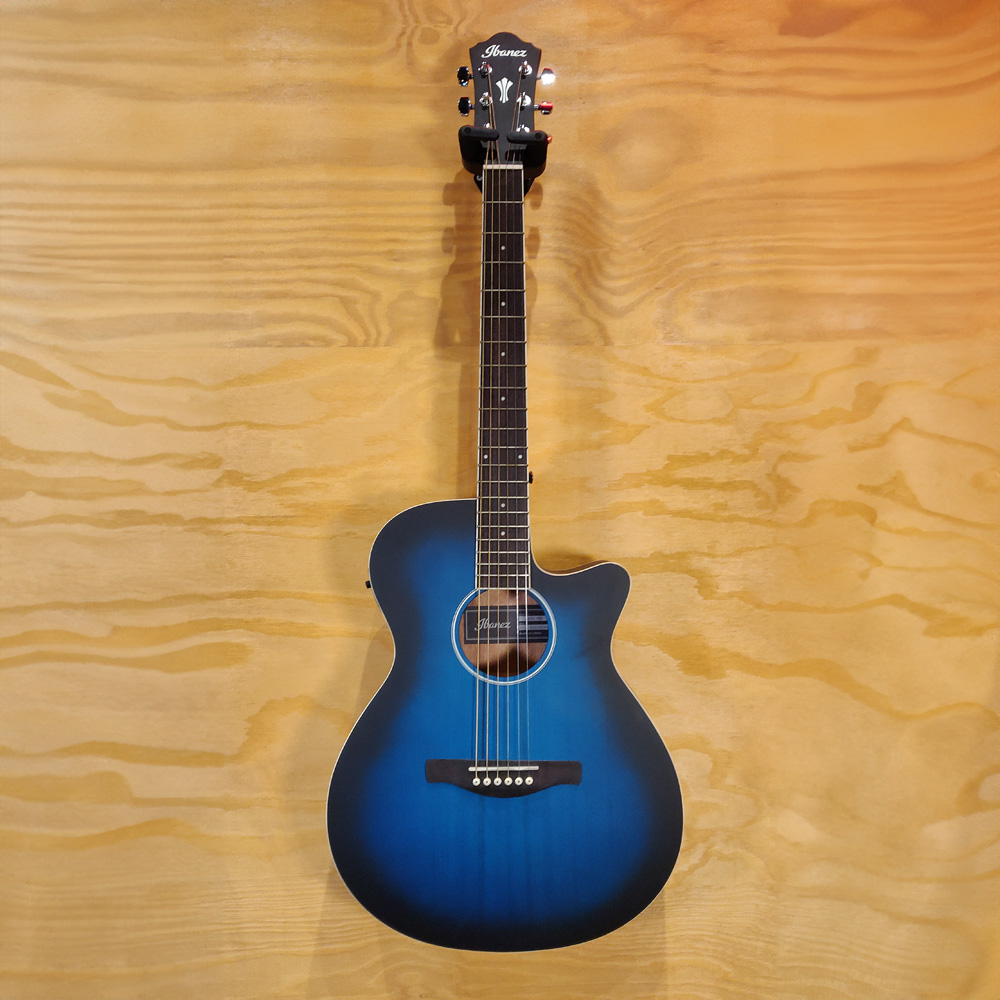 Ibanez AEG7 TBO Acoustic Guitar in Transparent Blue Sunburst Open Pore - Preloved (Excellent Condition)