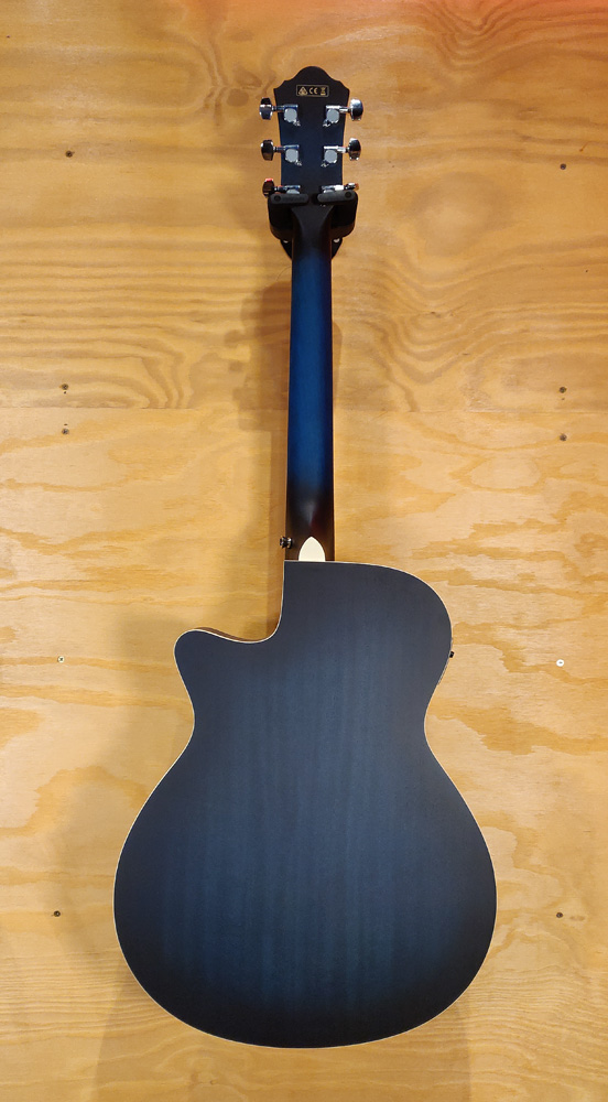 Ibanez AEG7 TBO Acoustic Guitar in Transparent Blue Sunburst Open Pore - Preloved (Excellent Condition)