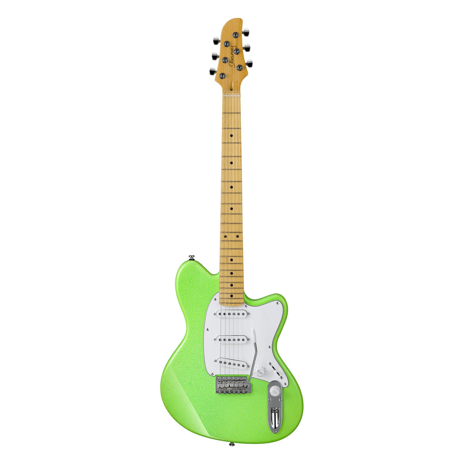 Ibanez YY10  Yvette Young Signature Electric Guitar in Slime Green Sparkle