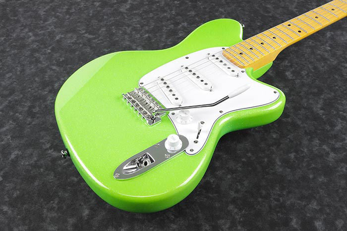 Ibanez YY10  Yvette Young Signature Electric Guitar in Slime Green Sparkle