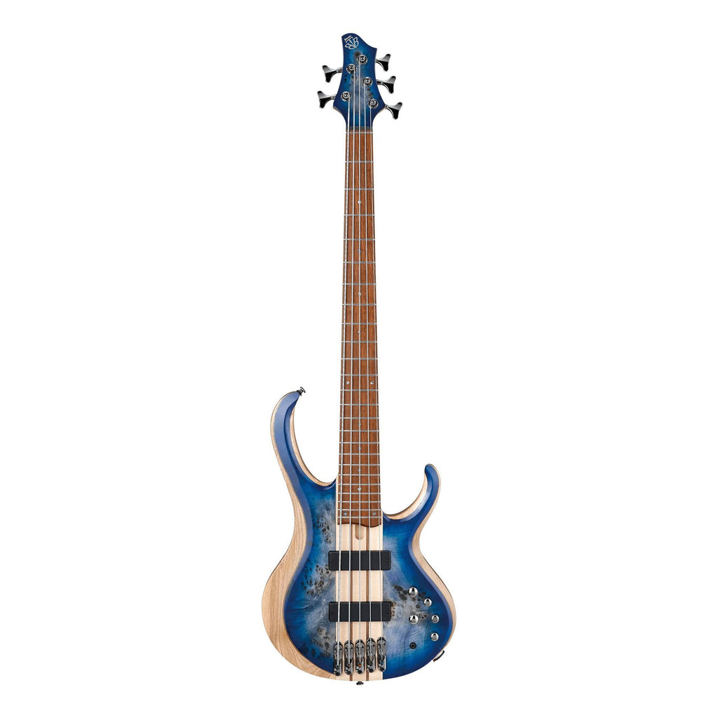 Ibanez BTB845 5-String Bass Guitar in Cerulean Blue Burst