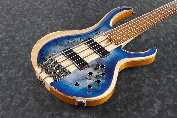 Ibanez BTB845 5-String Bass Guitar in Cerulean Blue Burst