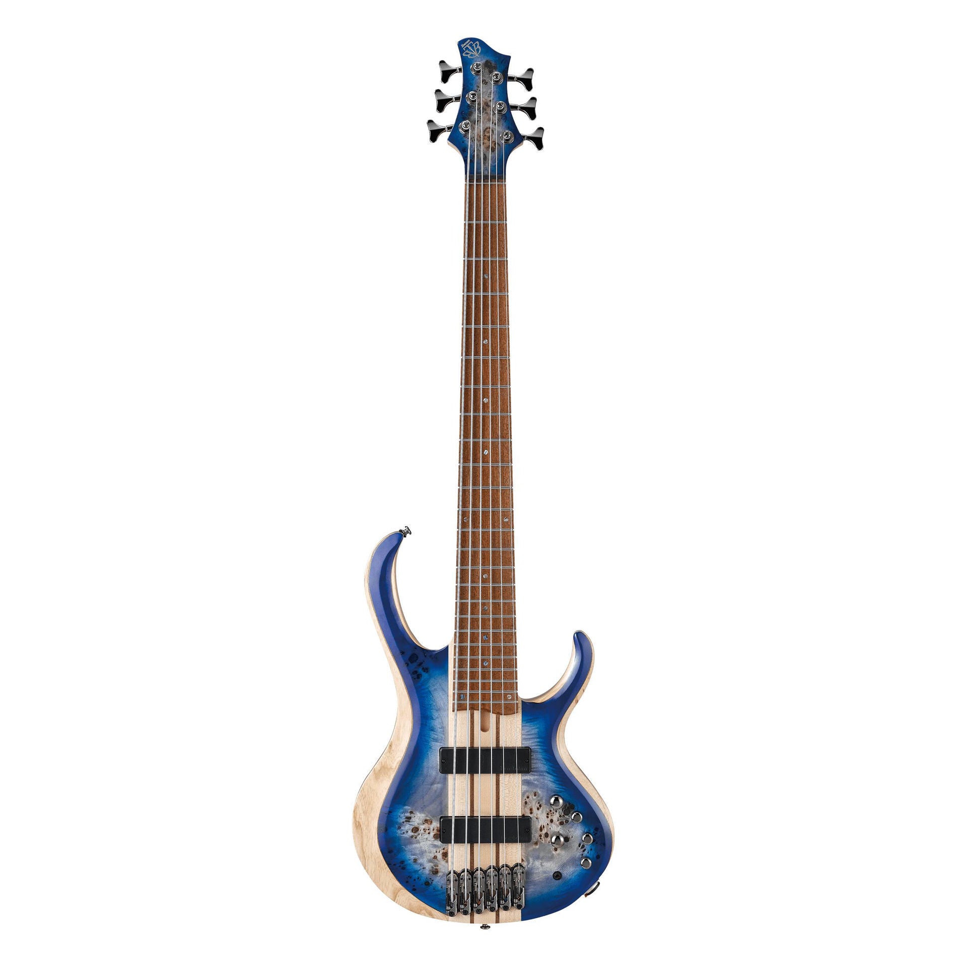 Ibanez BTB846 Standard 6-String Bass Guitar in Cerulean Blue Burst Low Gloss