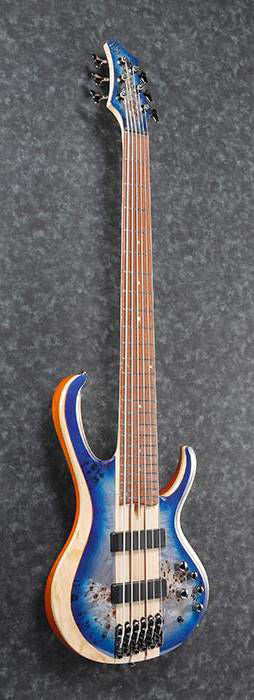 Ibanez BTB846 Standard 6-String Bass Guitar in Cerulean Blue Burst Low Gloss