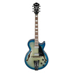 Ibanez GB10EM George Benson Signature Hollow Body Electric Guitar in Jet Blue Burst