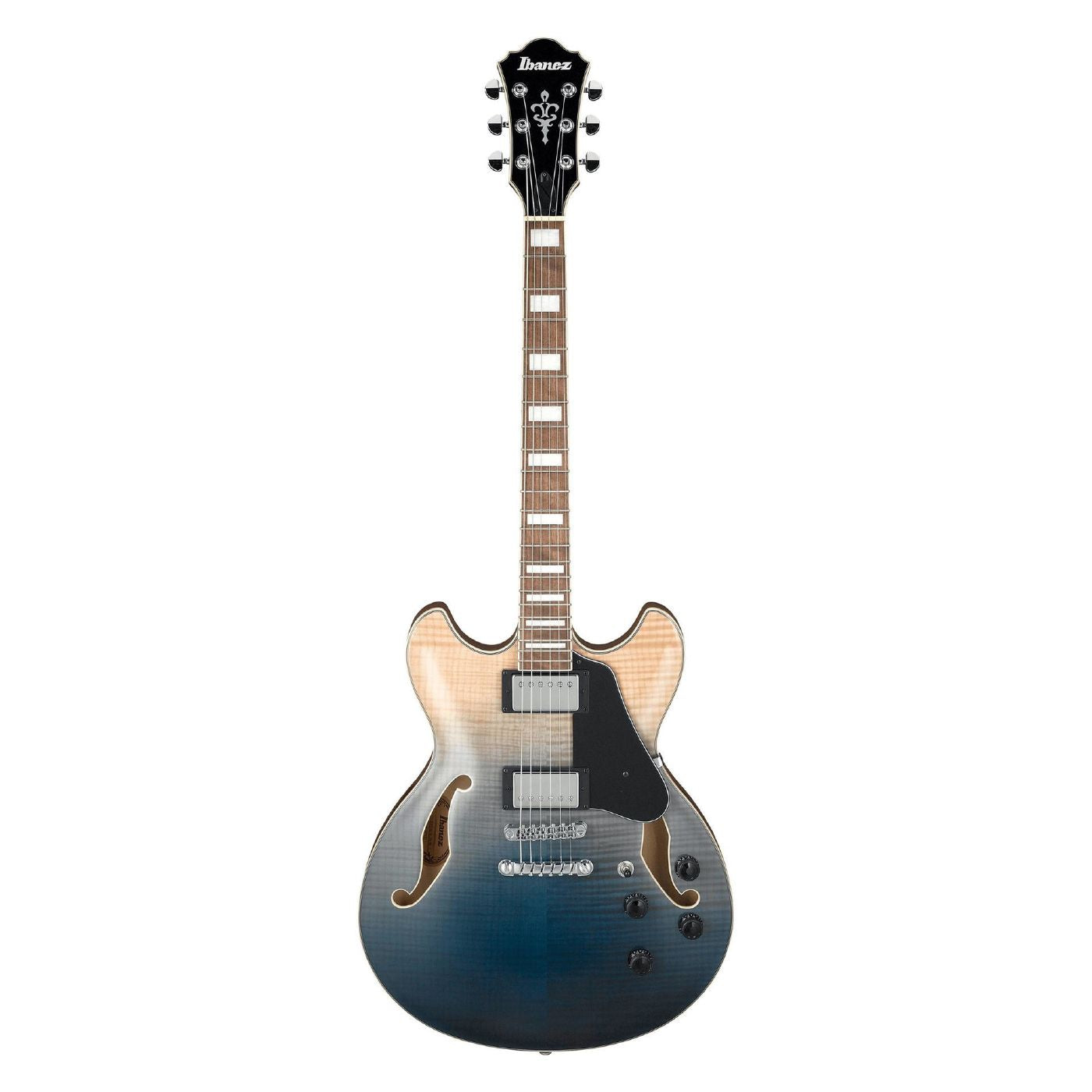 Ibanez AS73FM Artcore Semi-Hollow Electric Guitar in Transparent Indigo Fade