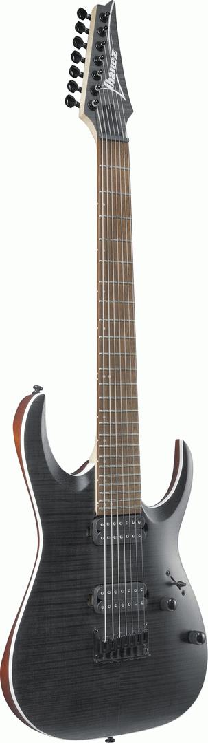 Ibanez RGA742FM 7-String Electric Guitar in Transparent Gray Flat