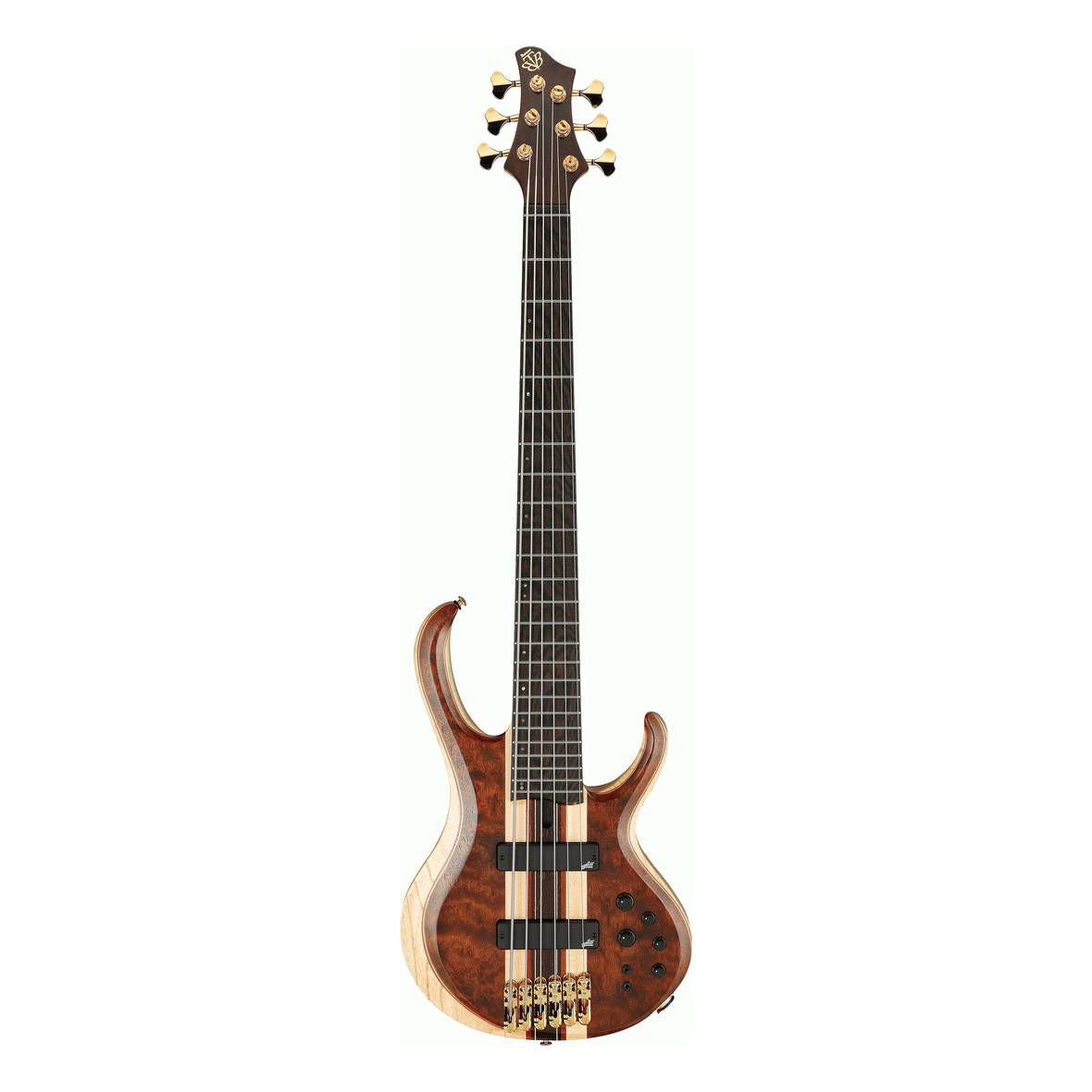 Ibanez BTB1836 Premium 6-String Electric Bass Guitar in Natural Shadow Low Gloss