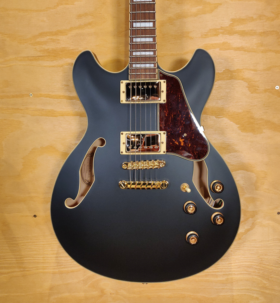 Ibanez AS73G Artcore Hollowbody Electric Guitar in Black Flat - Preloved Model