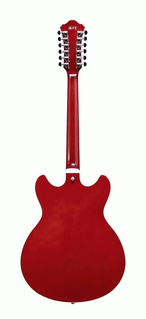 Ibanez AS7312 Artcore Hollow Body 12-String Electric Guitar in Transparent Cherry Red