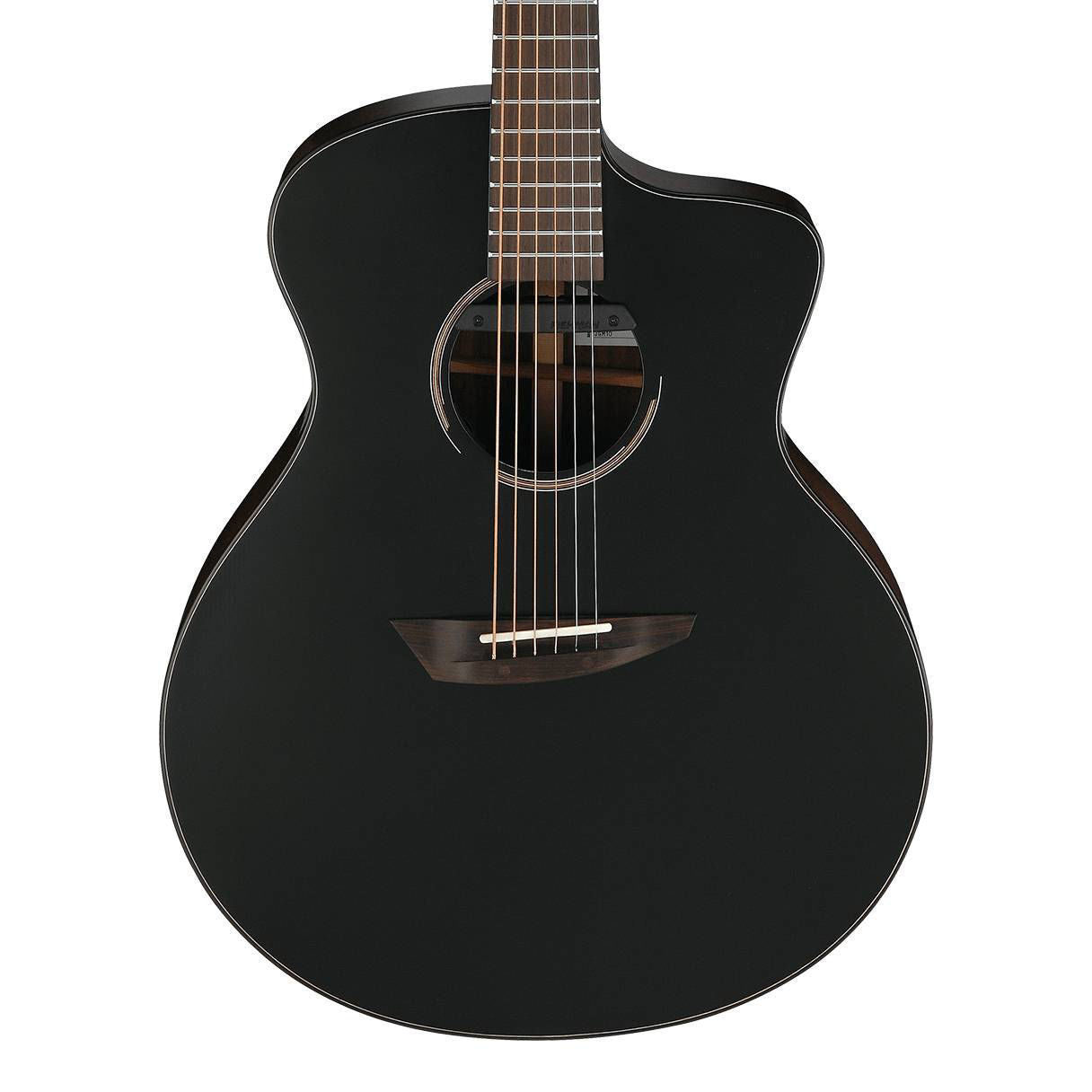 Ibanez JGM10 Jon Gomm Acoustic Guitar - Black Satin Top Gloss Natural Back and Sides
