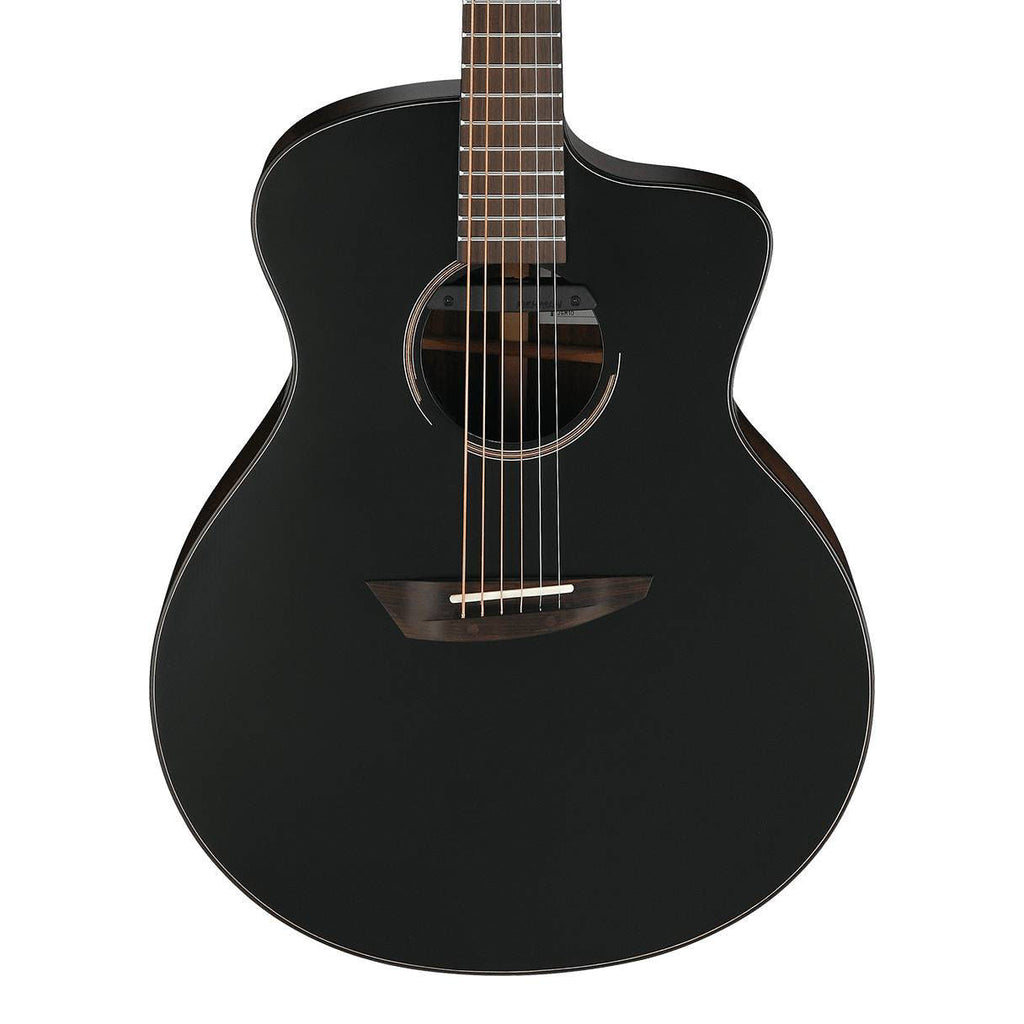 Ibanez JGM10 Jon Gomm Acoustic Guitar - Black Satin Top Gloss Natural Back and Sides