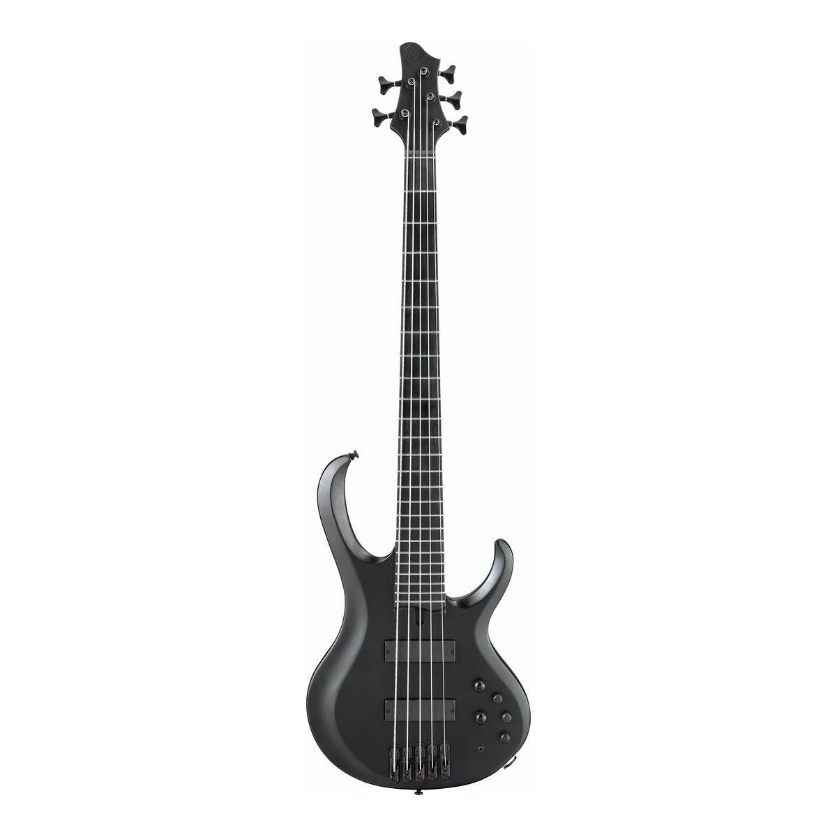 Ibanez BTB625EX Iron Label 5-String Electric Bass Guitar in Black Flat