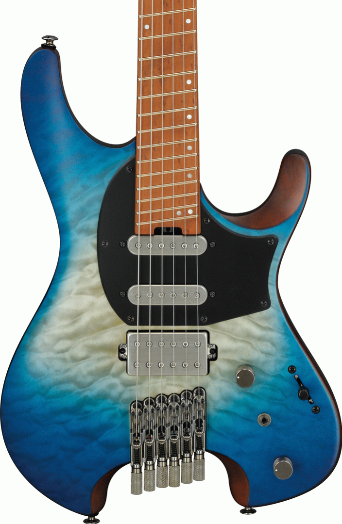Ibanez Q Series QX54QM Premium Electric Guitar in Matte Blue Sphere Burst