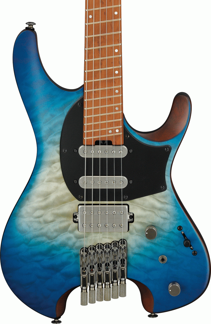 Ibanez Q Series QX54QM Premium Electric Guitar in Matte Blue Sphere Burst