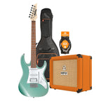Ibanez RX40 Electric Guitar Starter Pack in Metallic Light Green with Crush 12 Amp, Armour Bag & GS10 Lead