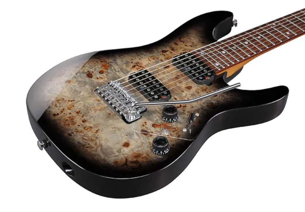 Ibanez AZ427P1PB CKB Premium Electric Guitar with Bag in Charcoal Black Burst