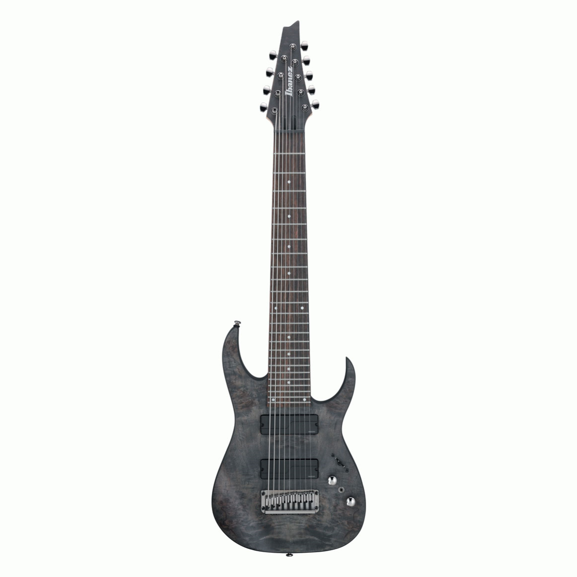 Ibanez RG9PB 9- string Electric Guitar in Transparent Gray Flat
